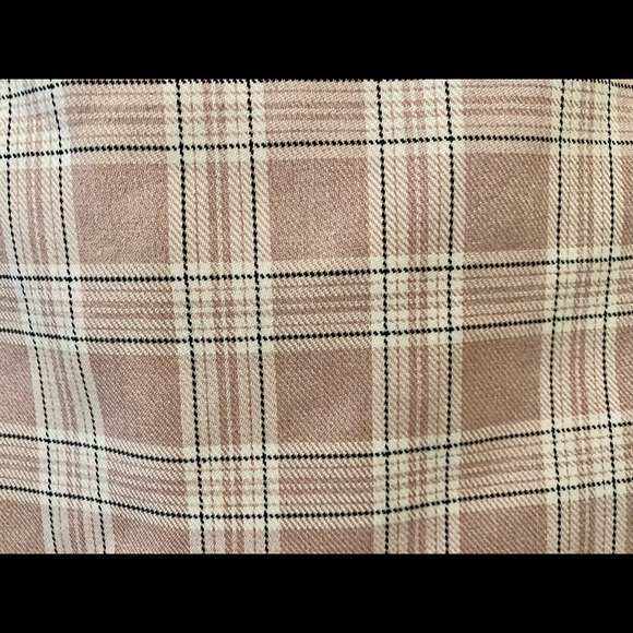 Adjustable plaid spaghetti strap crop top with corset style back - small - NWT - Picture 2 of 7